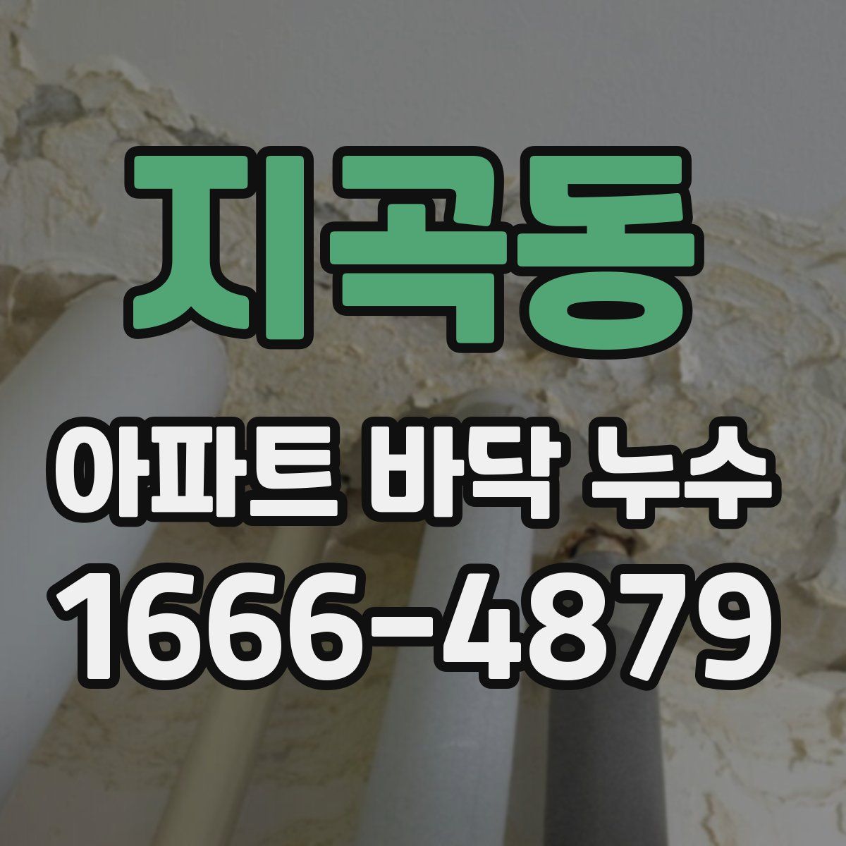 지곡동 아파트 바닥 누수