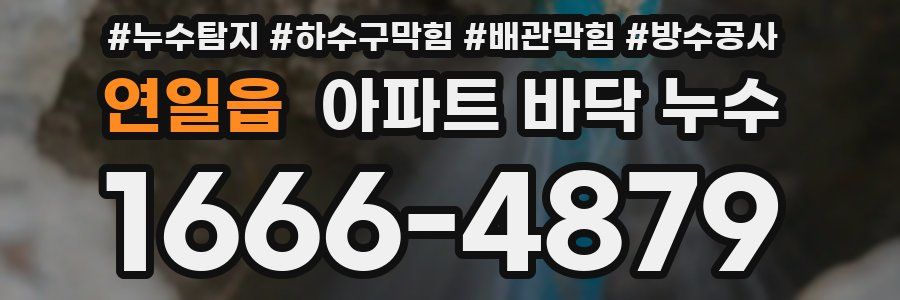 연일읍 아파트 바닥 누수
