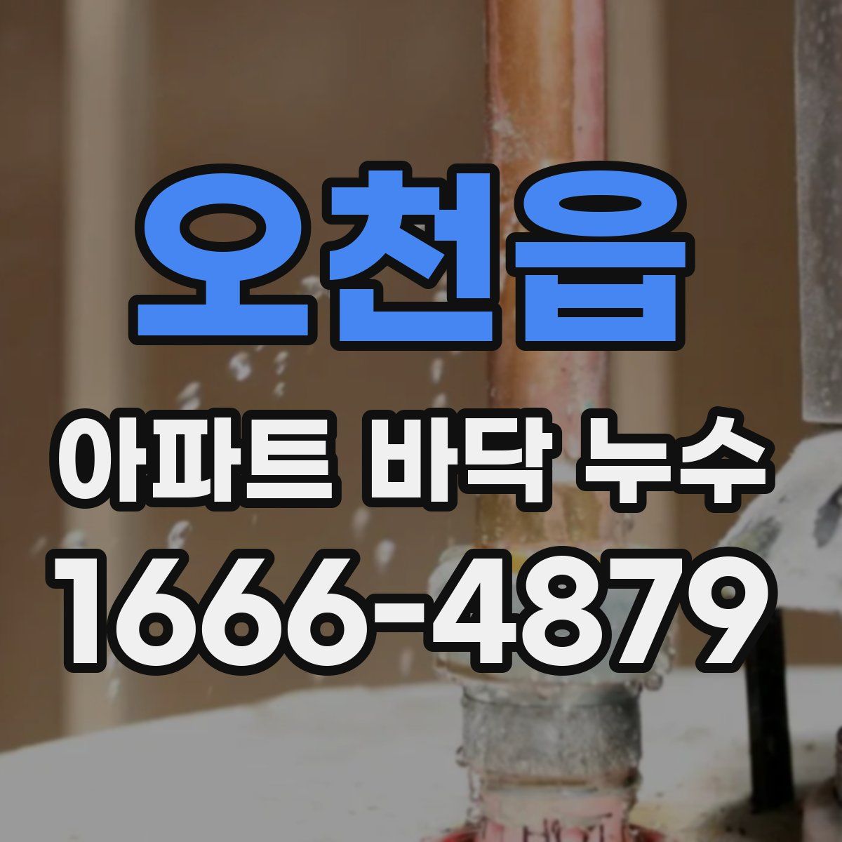 오천읍 아파트 바닥 누수