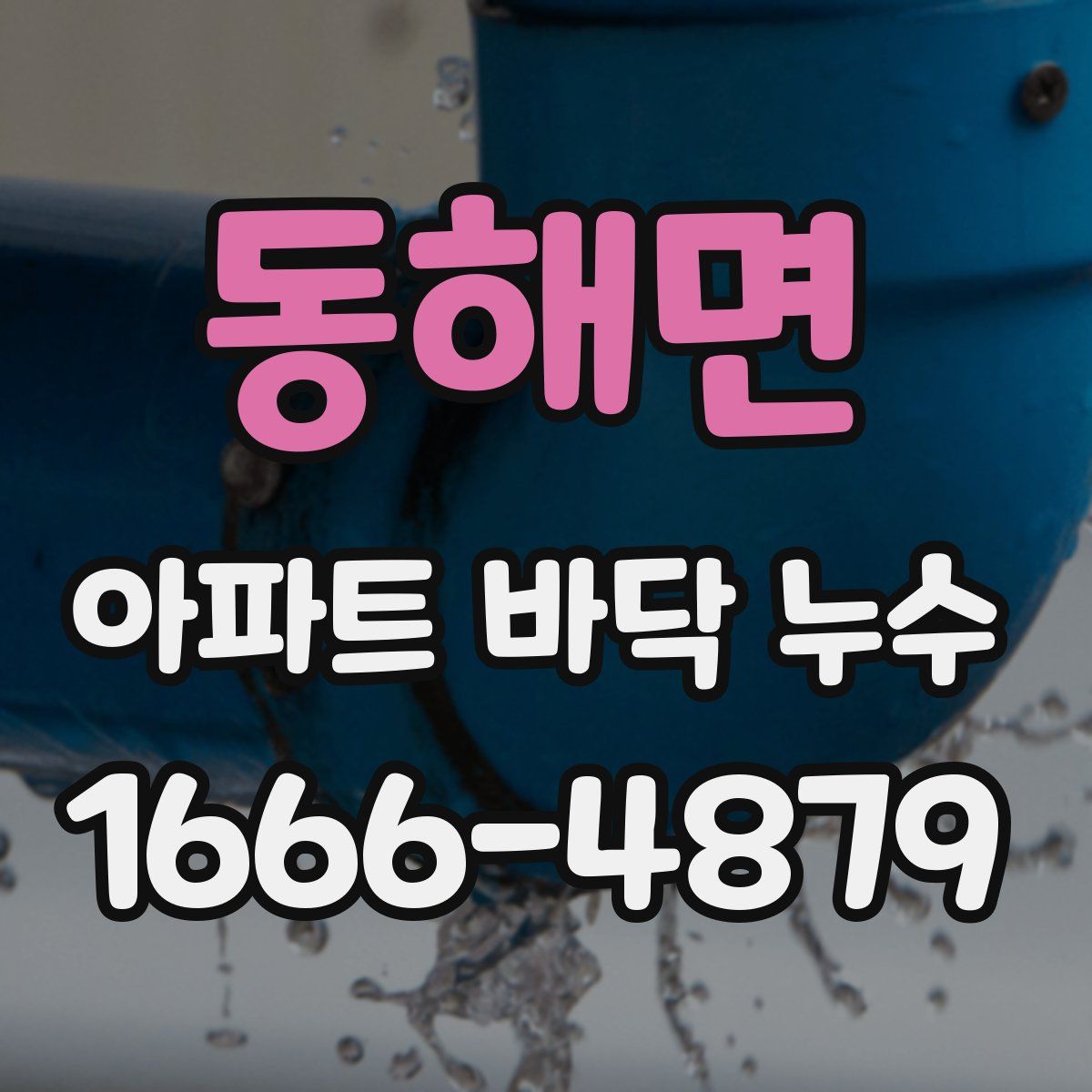 동해면 아파트 바닥 누수