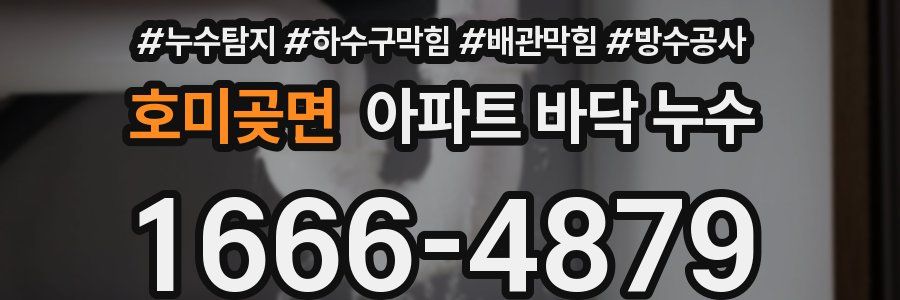 호미곶면 아파트 바닥 누수