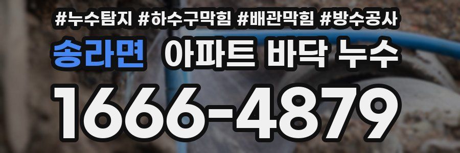 송라면 아파트 바닥 누수