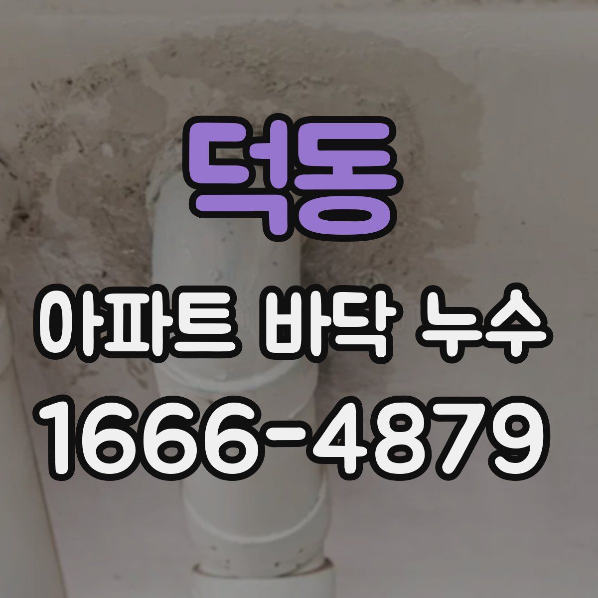 덕동 아파트 바닥 누수