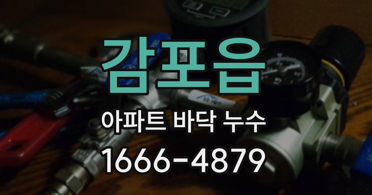 감포읍 아파트 바닥 누수