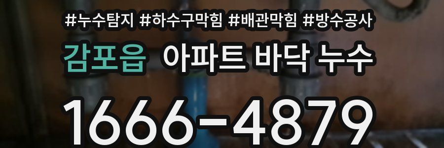 감포읍 아파트 바닥 누수