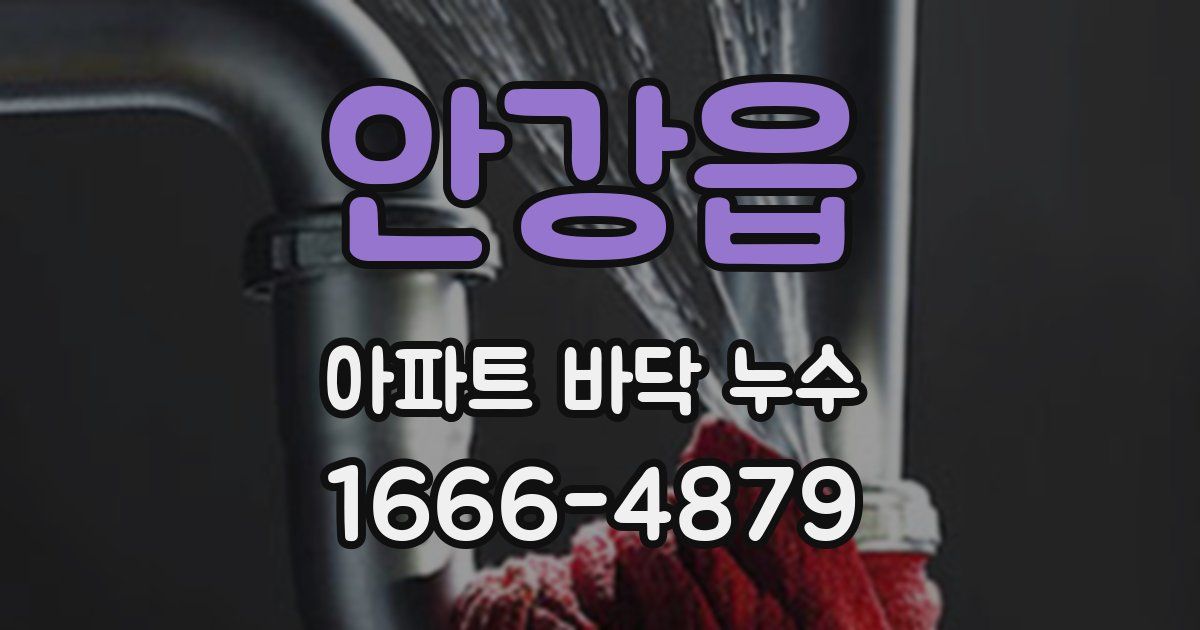 안강읍 아파트 바닥 누수