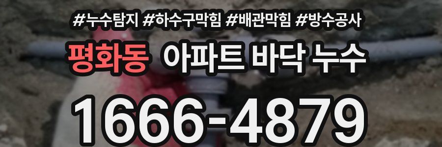 평화동 아파트 바닥 누수