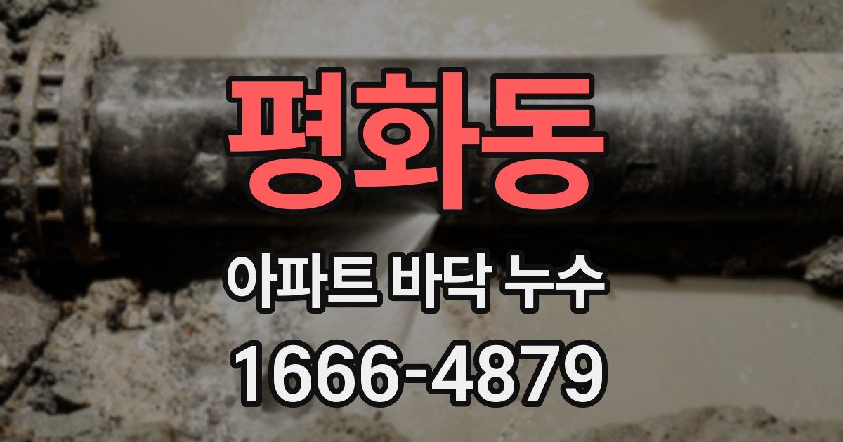 평화동 아파트 바닥 누수