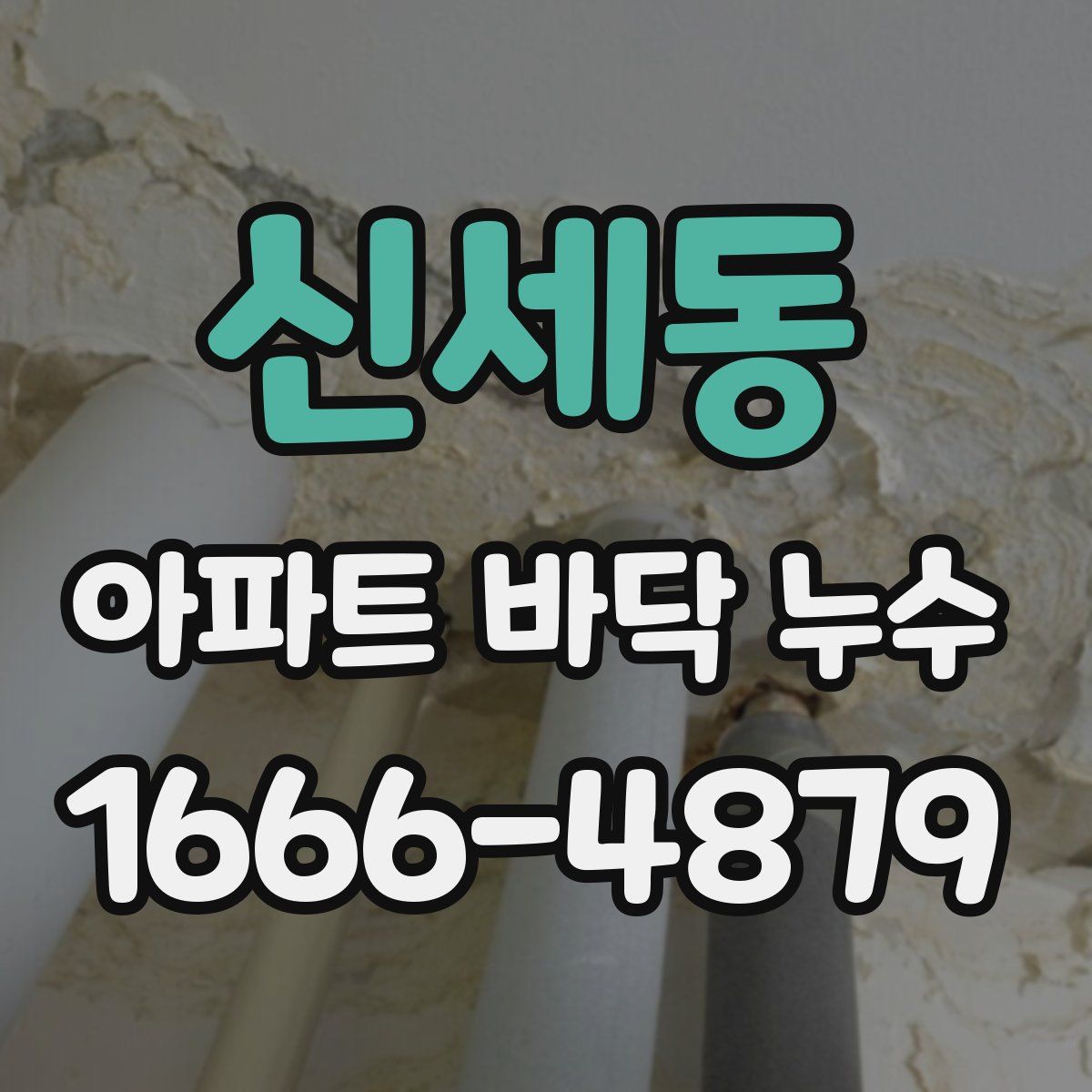 신세동 아파트 바닥 누수