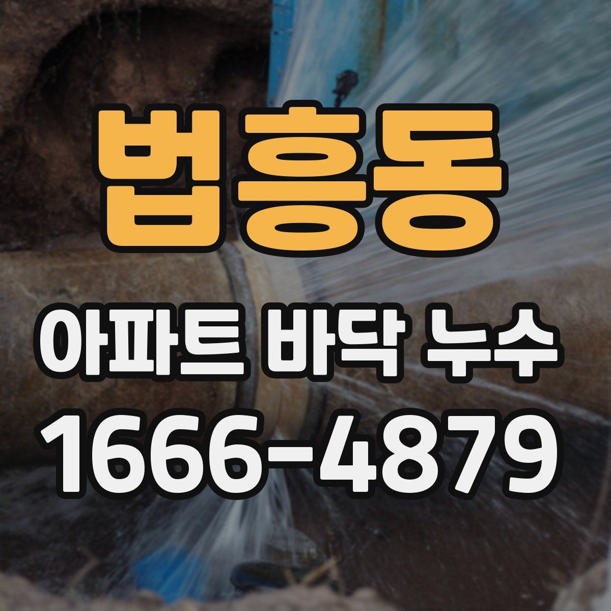 법흥동 아파트 바닥 누수
