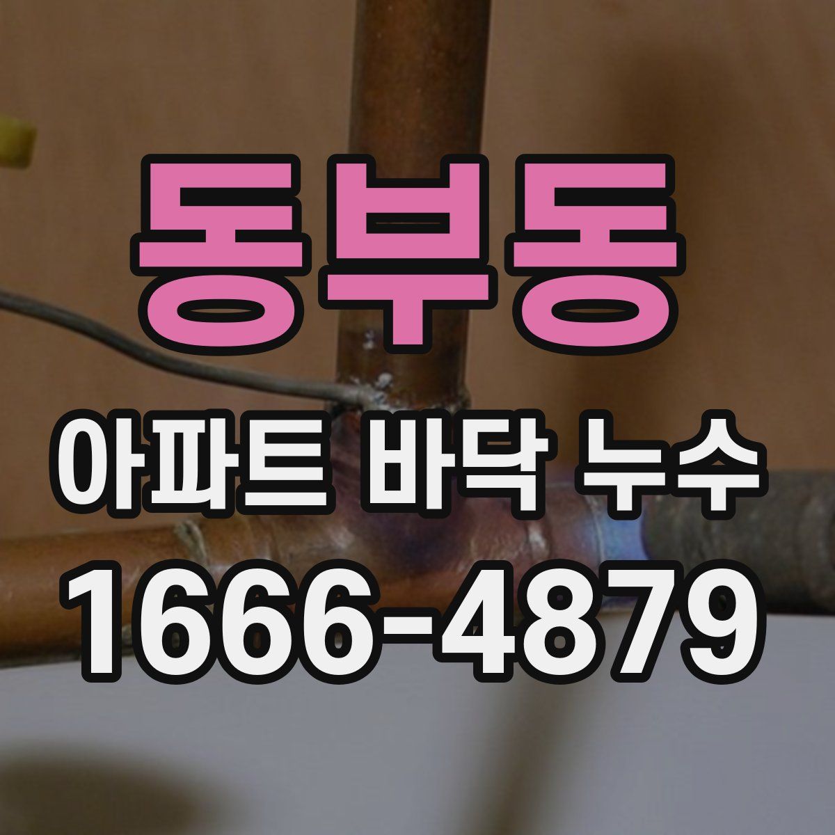 동부동 아파트 바닥 누수