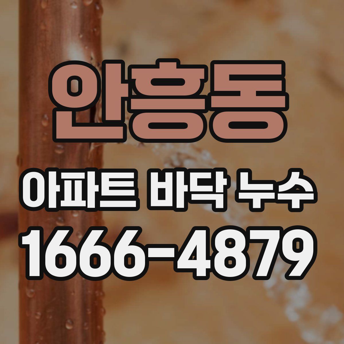 안흥동 아파트 바닥 누수