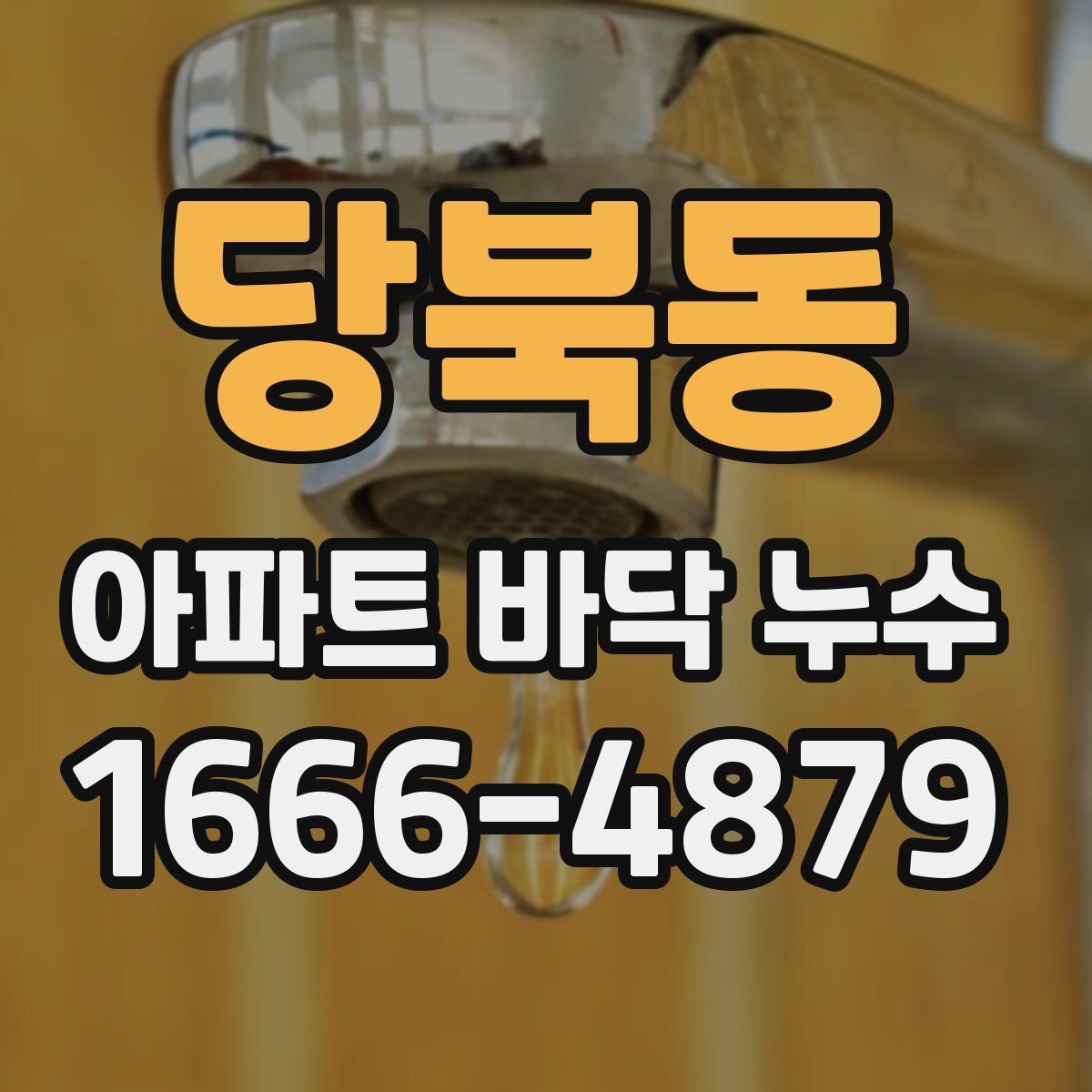 당북동 아파트 바닥 누수