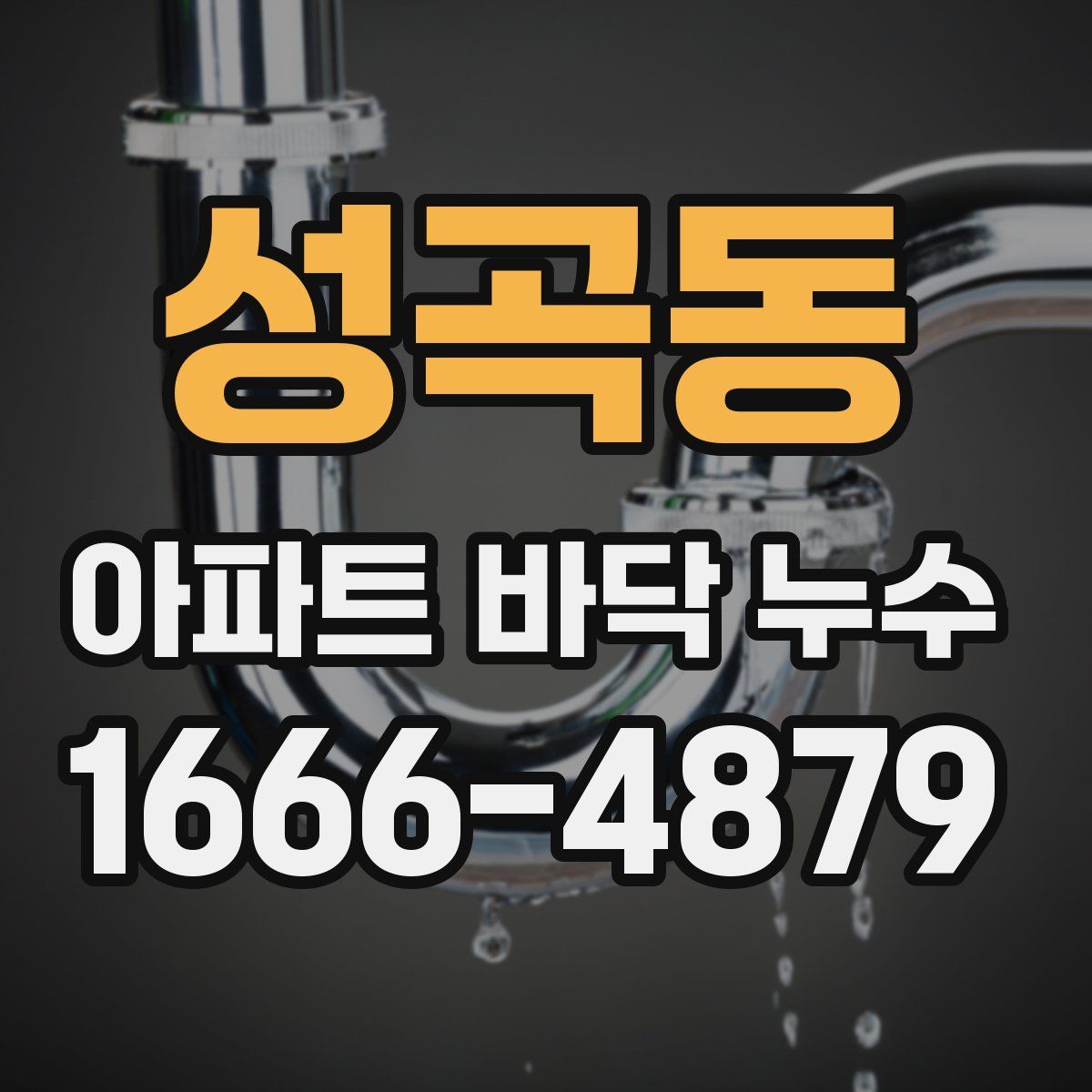 성곡동 아파트 바닥 누수