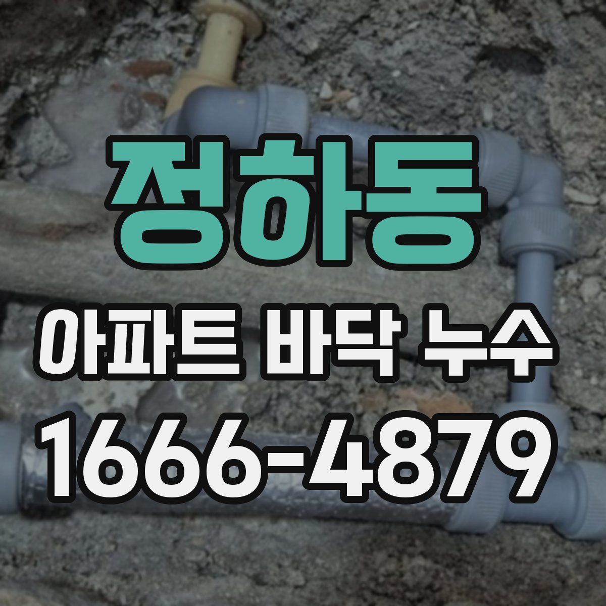 정하동 아파트 바닥 누수
