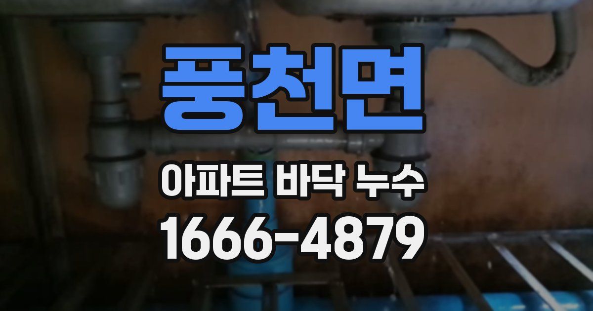 풍천면 아파트 바닥 누수