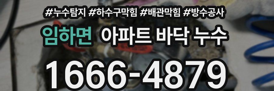 임하면 아파트 바닥 누수