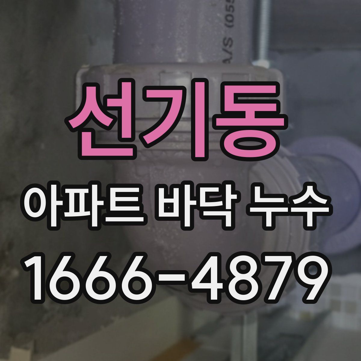 선기동 아파트 바닥 누수