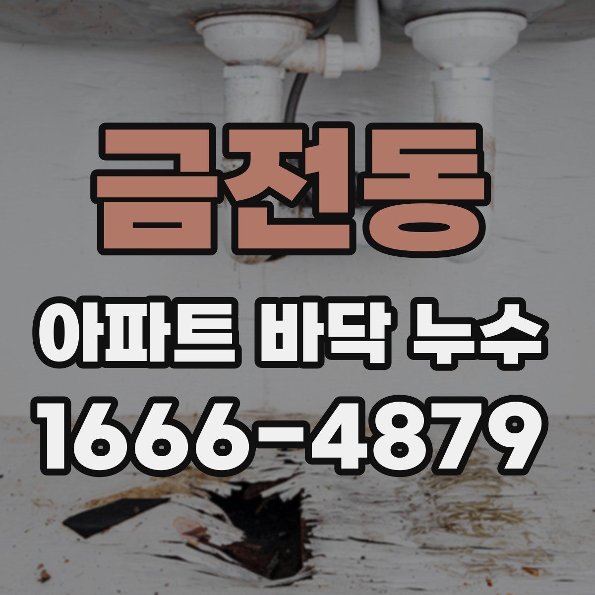 금전동 아파트 바닥 누수