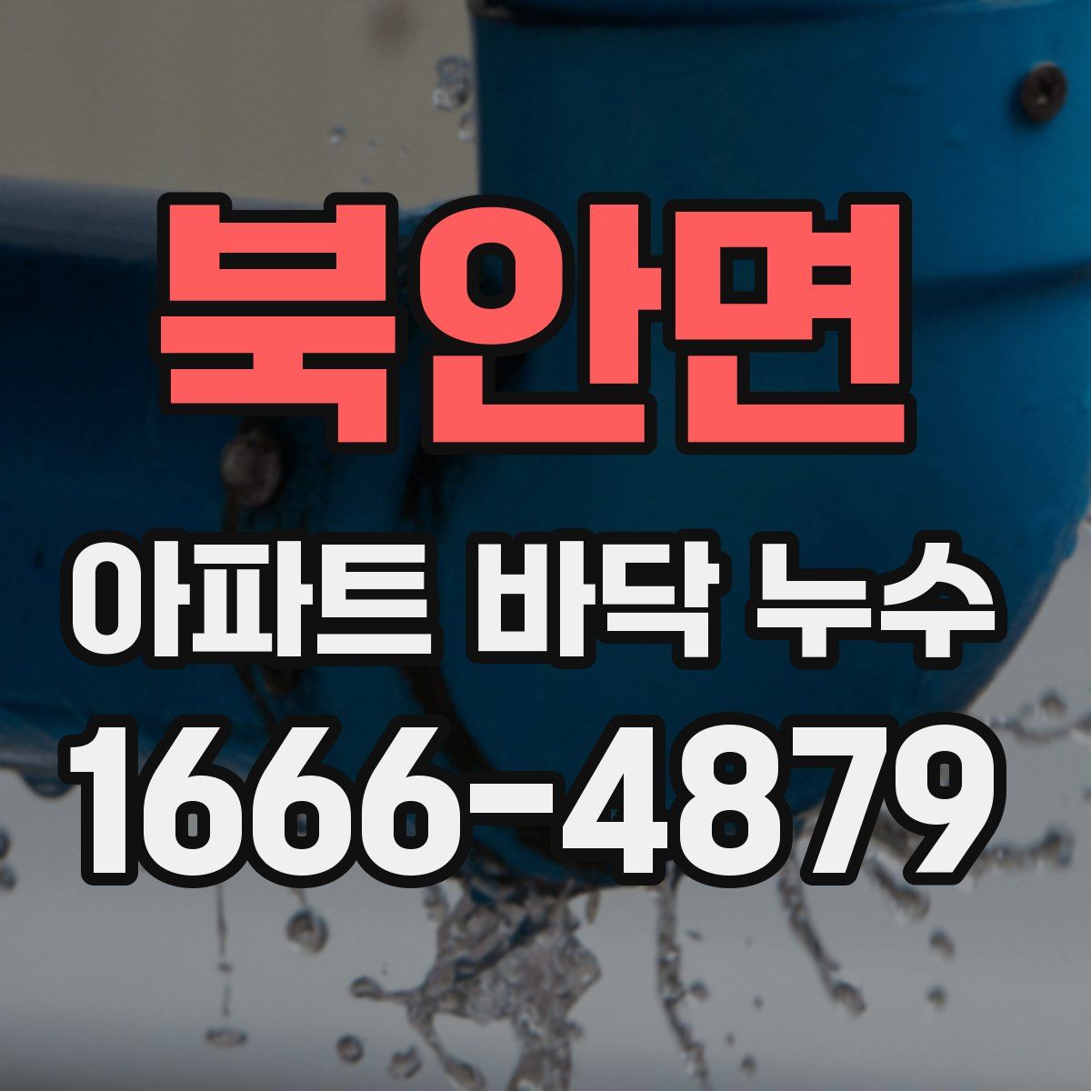 북안면 아파트 바닥 누수