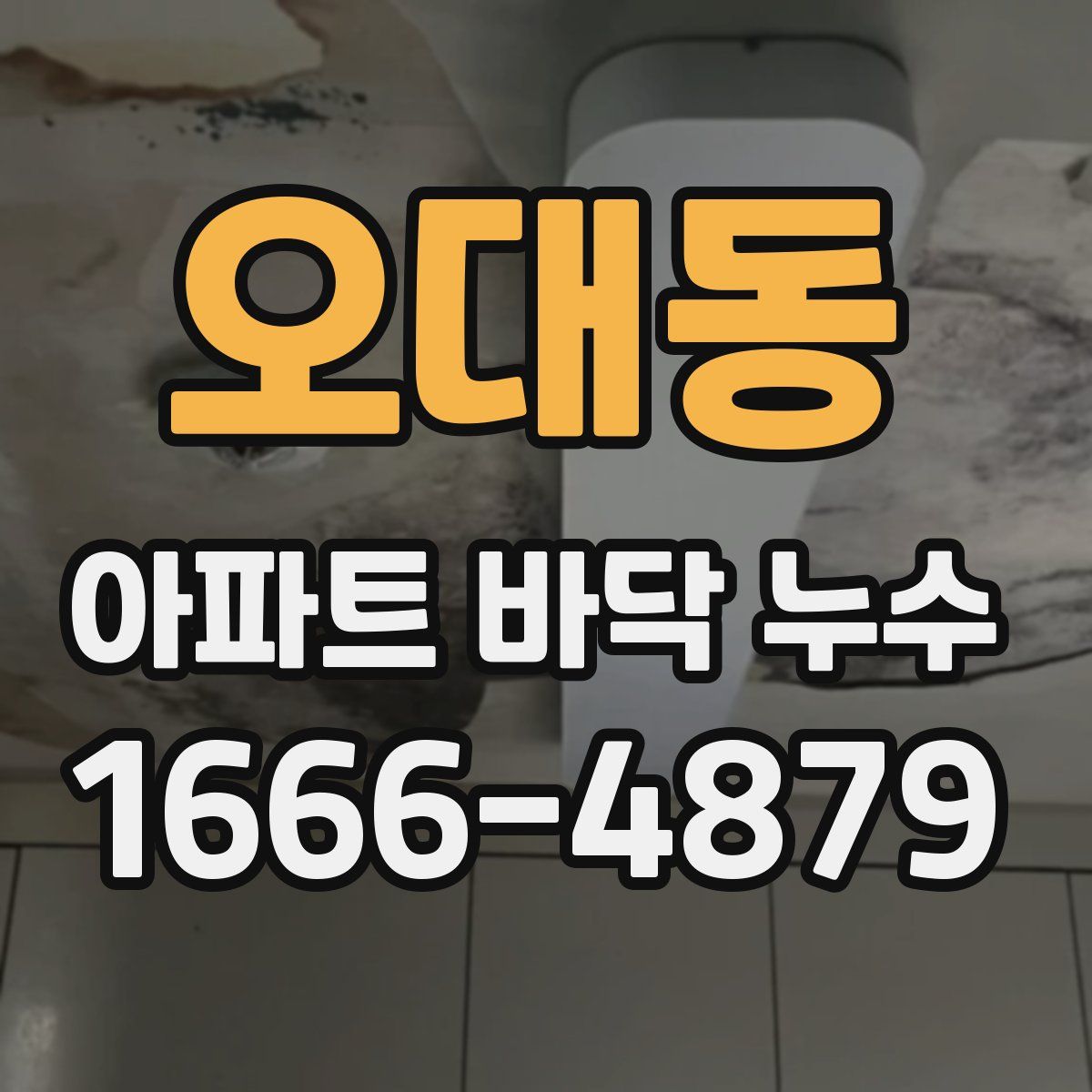 오대동 아파트 바닥 누수