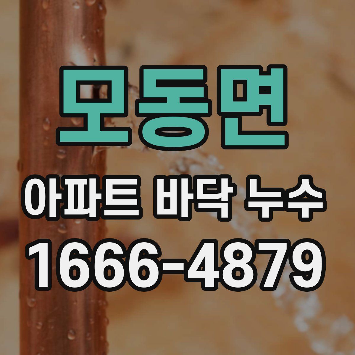 모동면 아파트 바닥 누수
