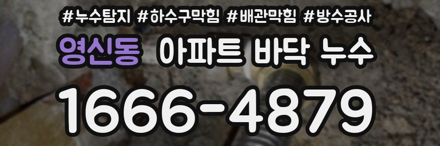 영신동 아파트 바닥 누수