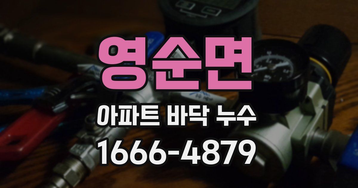 영순면 아파트 바닥 누수