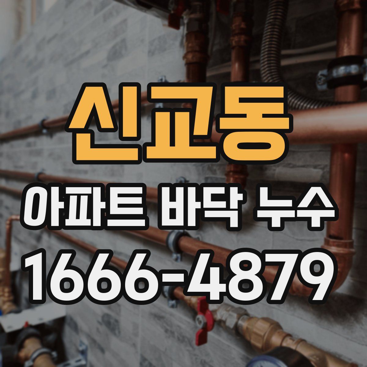 신교동 아파트 바닥 누수