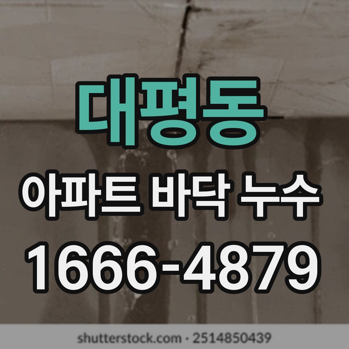 대평동 아파트 바닥 누수