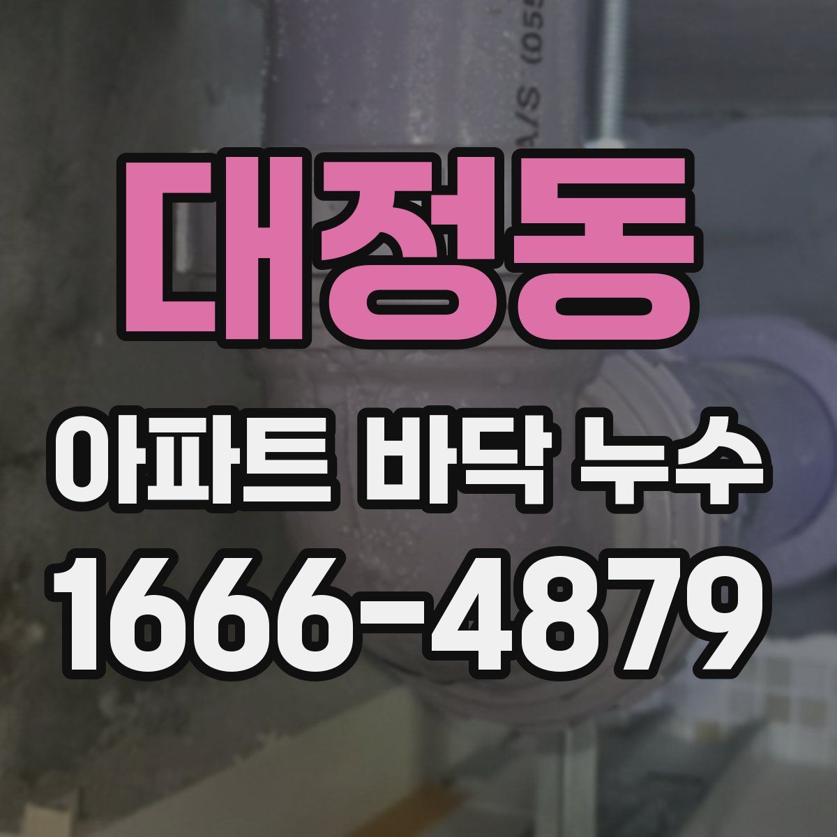 대정동 아파트 바닥 누수