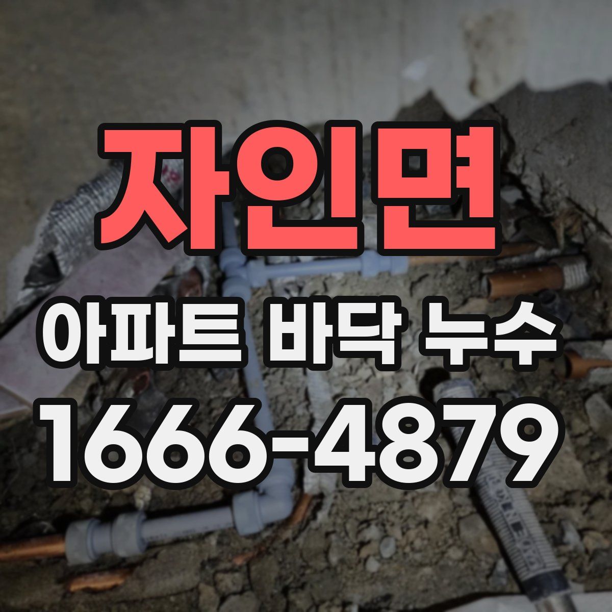 자인면 아파트 바닥 누수