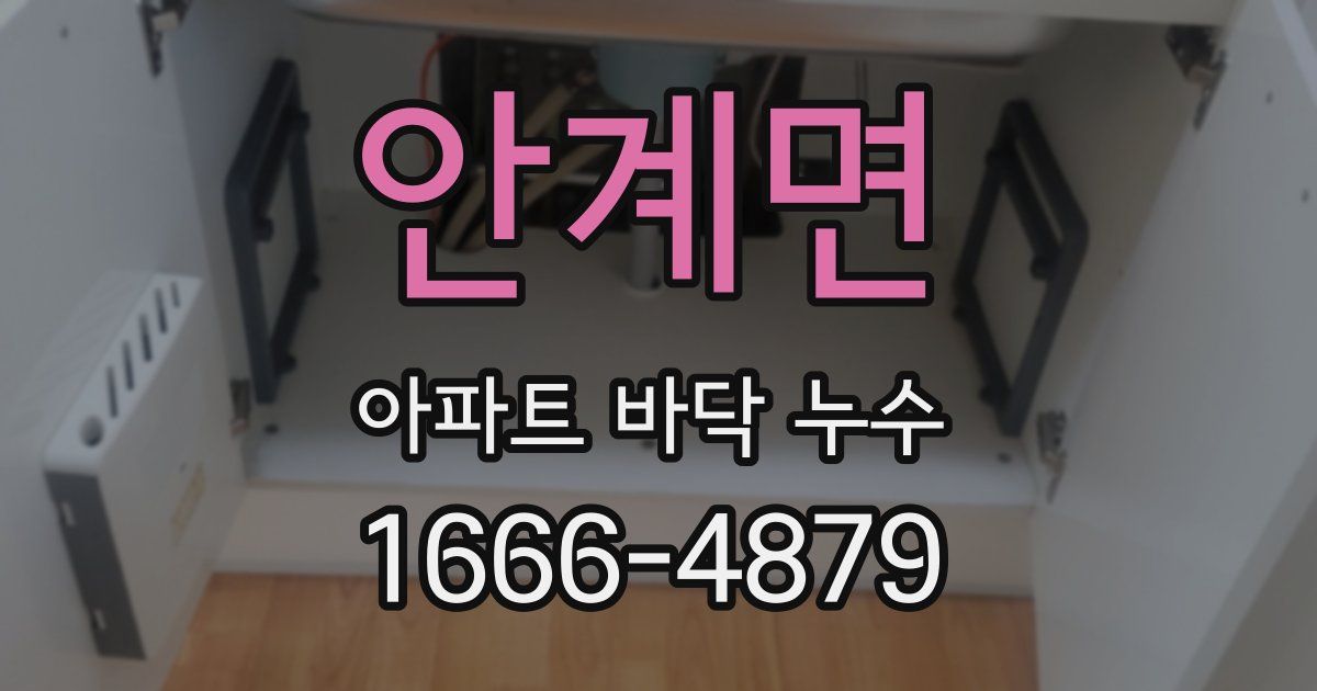 안계면 아파트 바닥 누수