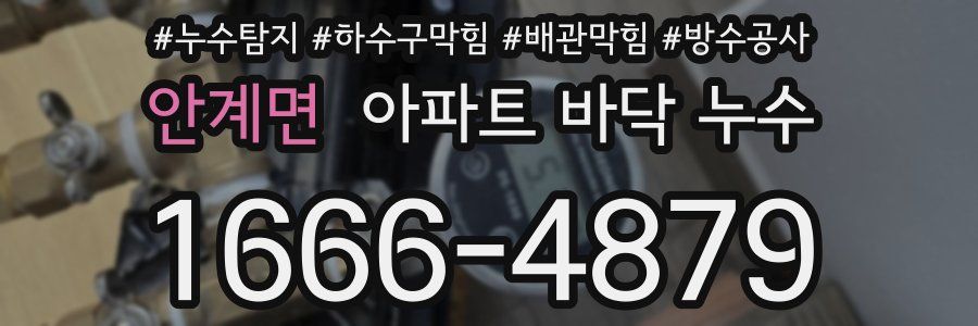 안계면 아파트 바닥 누수