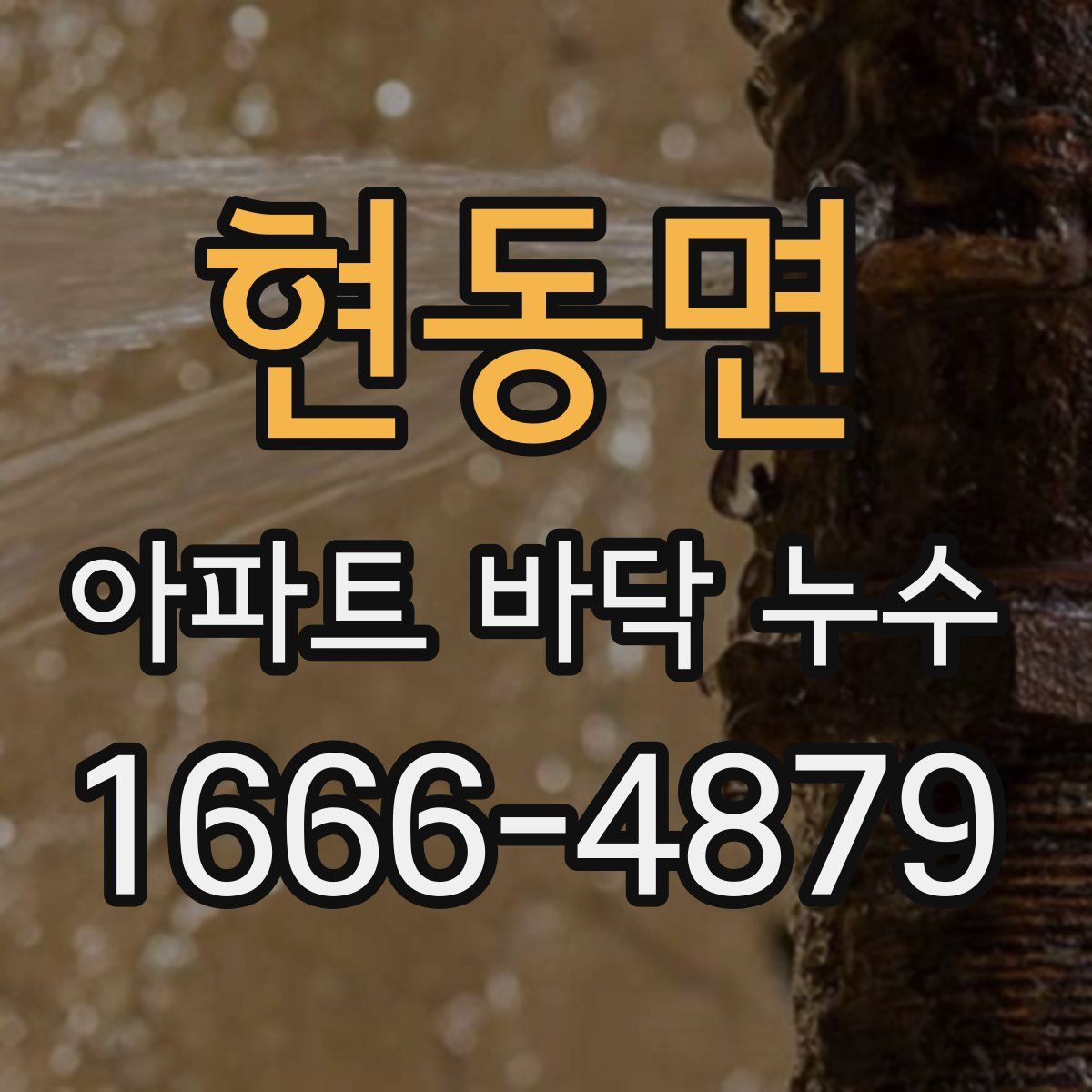 현동면 아파트 바닥 누수