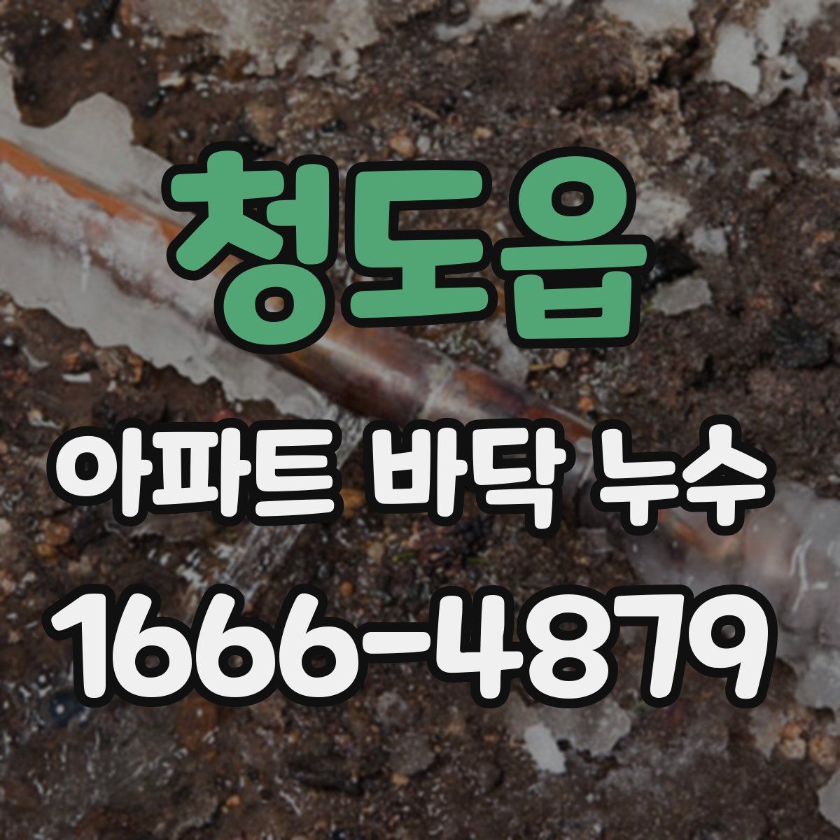 청도읍 아파트 바닥 누수