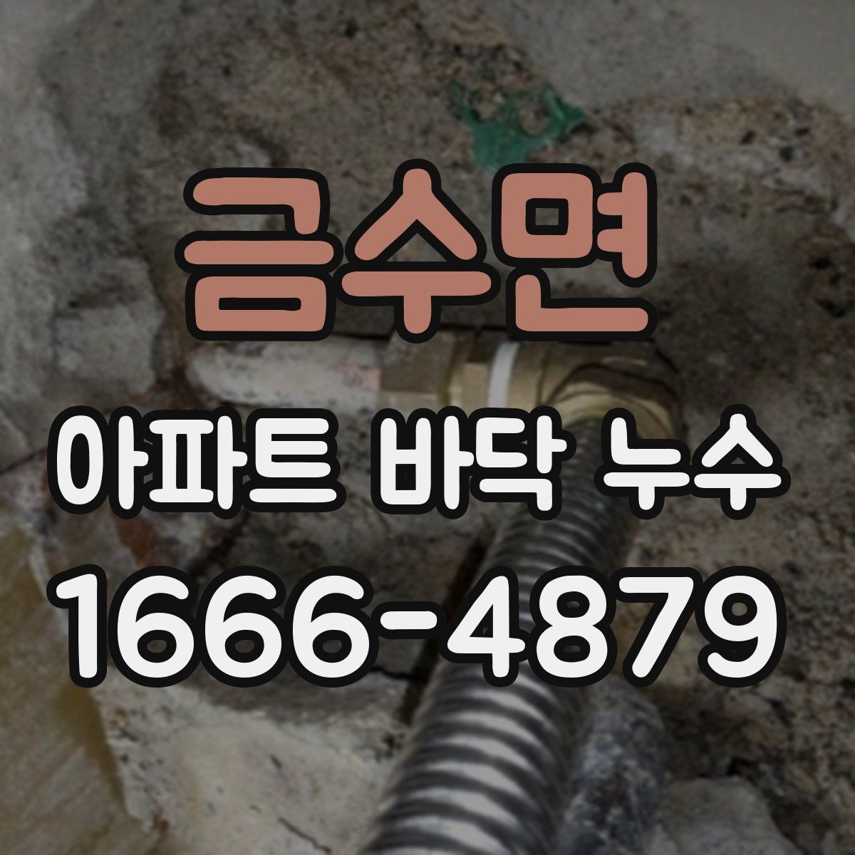 금수면 아파트 바닥 누수