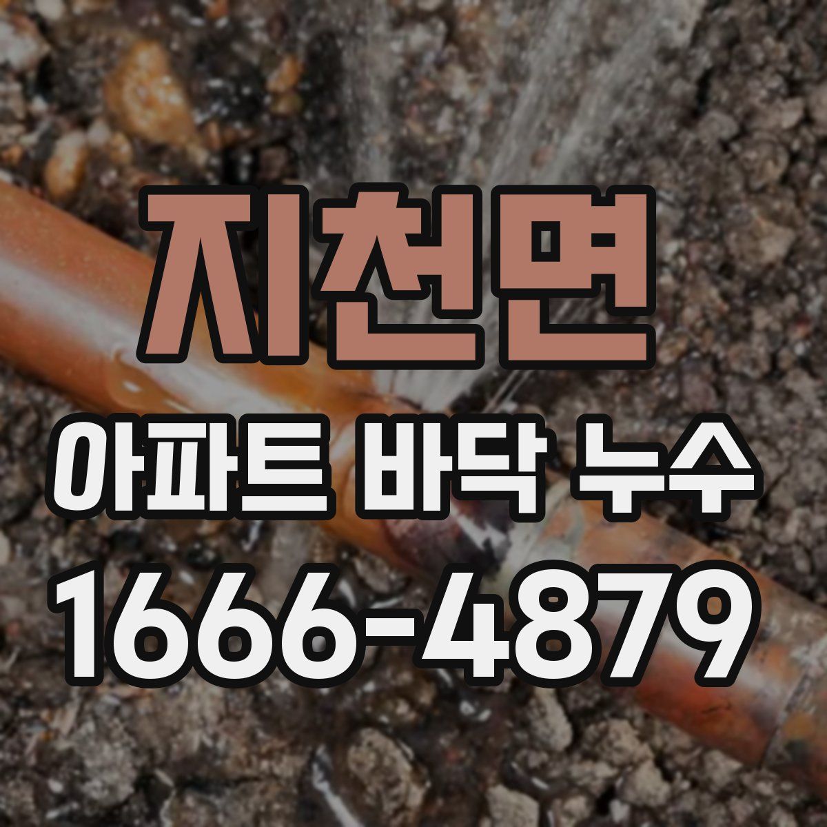 지천면 아파트 바닥 누수