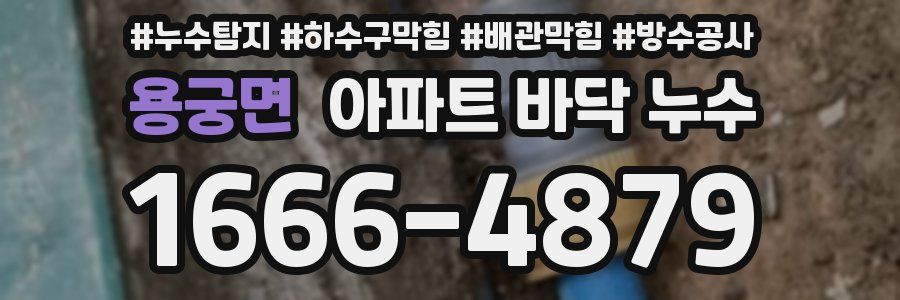 용궁면 아파트 바닥 누수