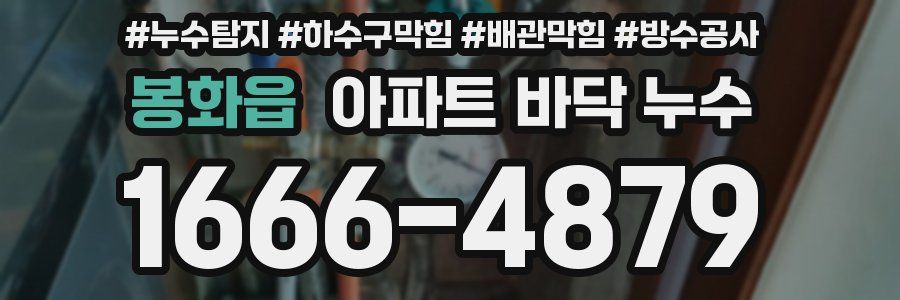 봉화읍 아파트 바닥 누수