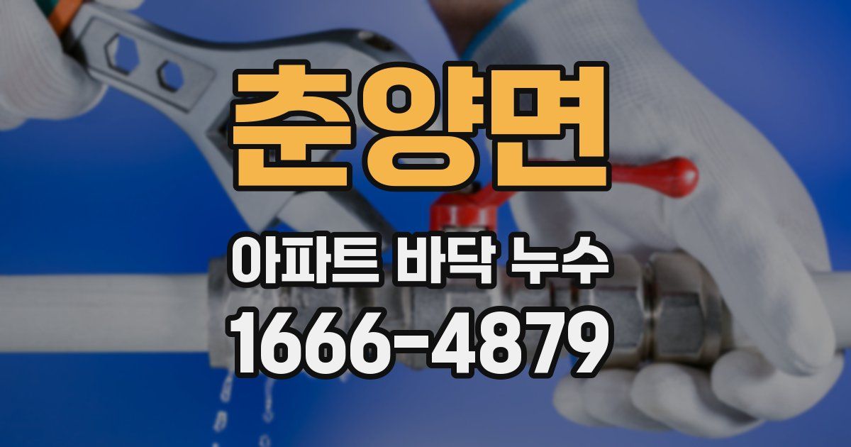 춘양면 아파트 바닥 누수