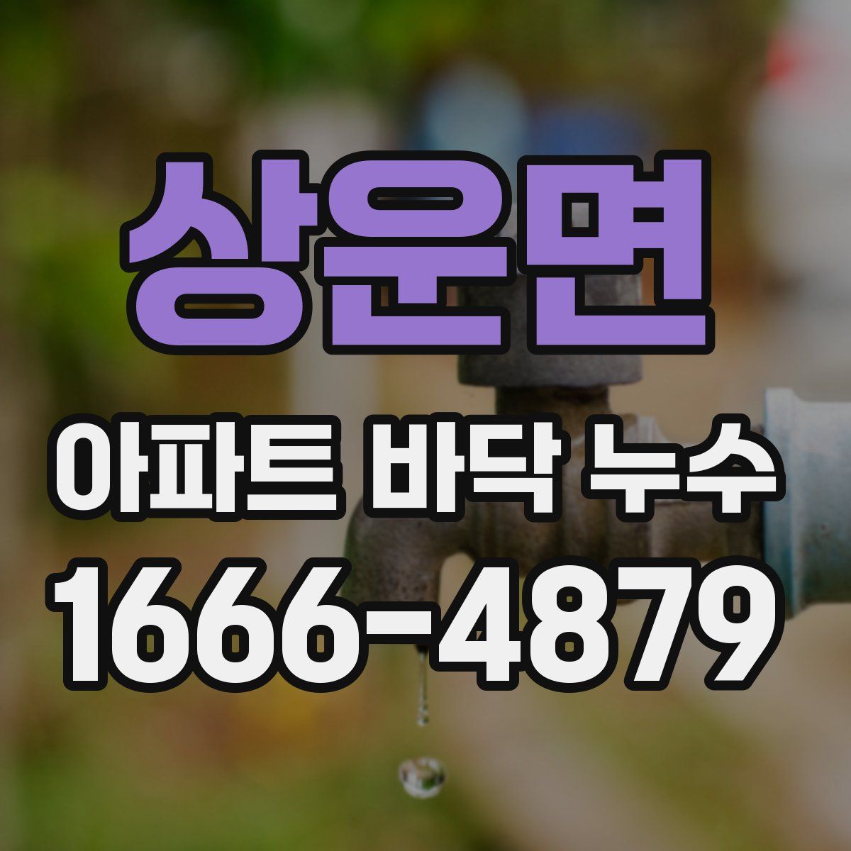 상운면 아파트 바닥 누수