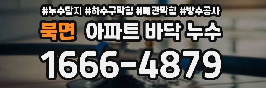 북면 아파트 바닥 누수