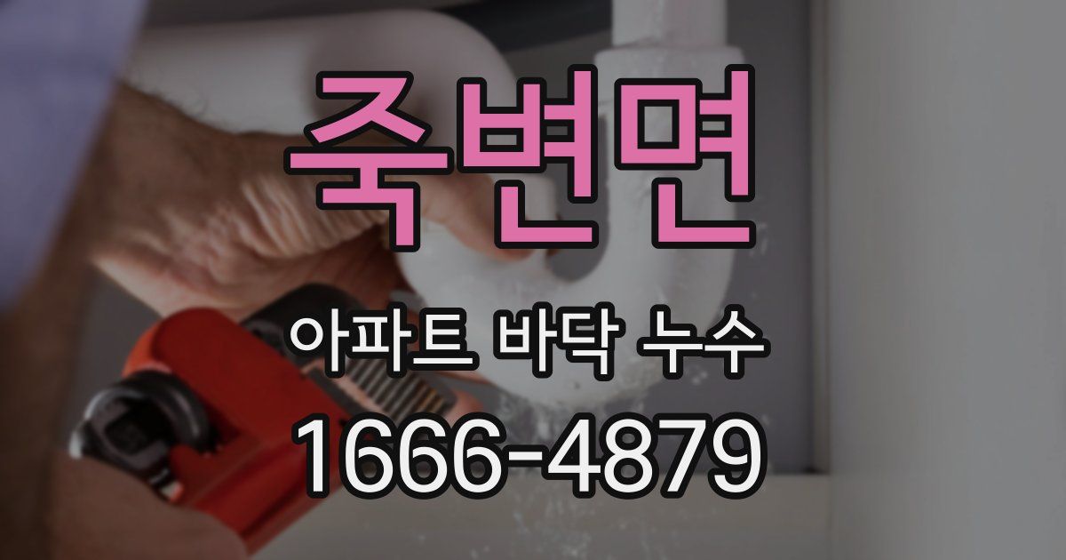 죽변면 아파트 바닥 누수
