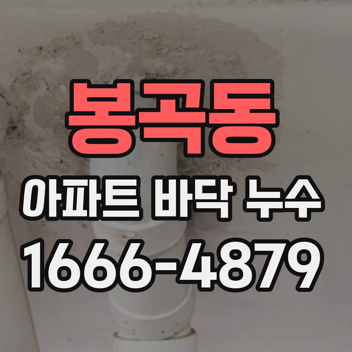 봉곡동 아파트 바닥 누수