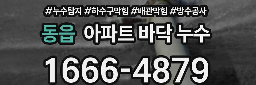 동읍 아파트 바닥 누수