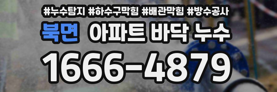 북면 아파트 바닥 누수
