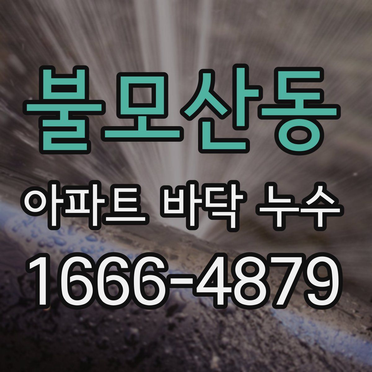 불모산동 아파트 바닥 누수