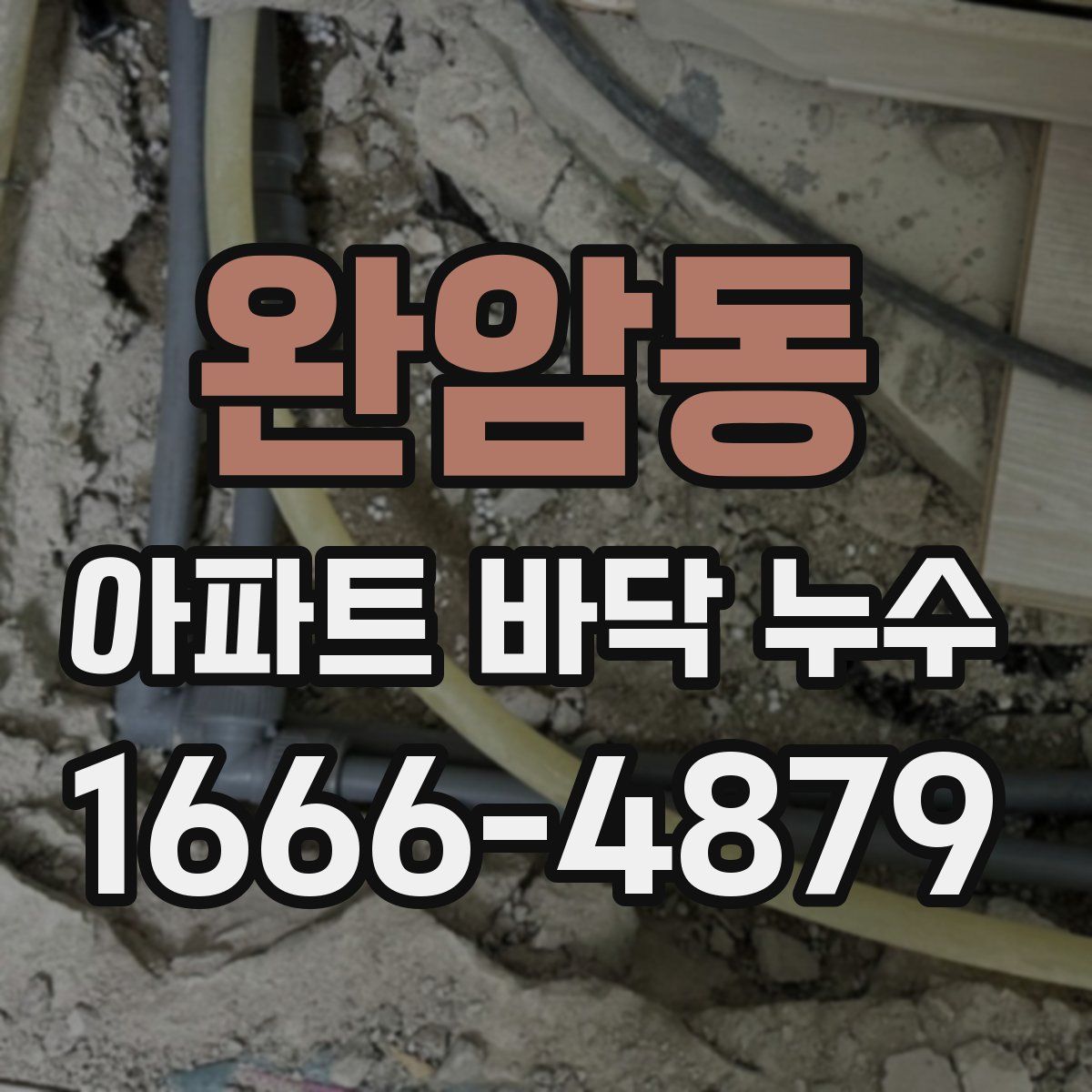 완암동 아파트 바닥 누수