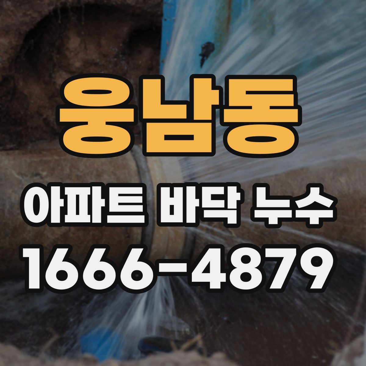 웅남동 아파트 바닥 누수